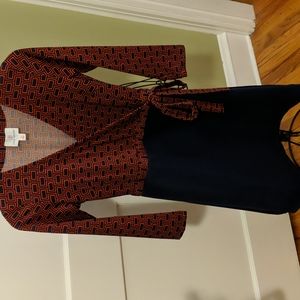 Designer tie side dress